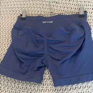 DFYNE Women's Navy Bike Shorts deep sea impact small scrunch